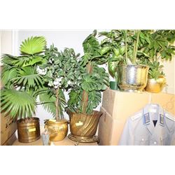 SIX ARTIFICIAL PLANTS