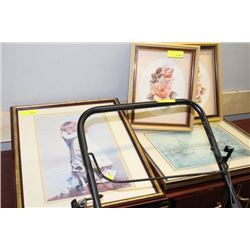 FOUR ASSORTED ESTATE PICTURES