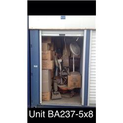 UNIT BA237 5X8 STORAGE UNIT