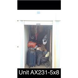 UNIT AX231 5X8 STORAGE UNIT
