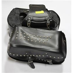 HEAVY-DUTY WATERPROOF MOTORCYCLE SADDLE BAG SET