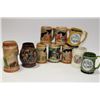 Image 1 : FLAT OF ASSORTED BEER MUGS & STEINS INCLUDING