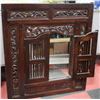 Image 1 : WOOD CARVED SHUTTER MIRROR