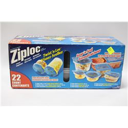 ZIPLOCK 22 PCS CONTAINER SET
