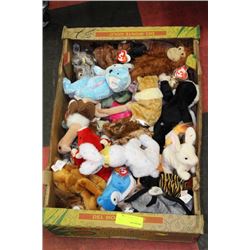 BOX OF TY BEENIE BABIES