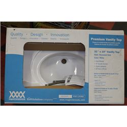 31" X 19" PREMIUM VANITY TOP