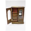 Image 1 : WOOD AND GLASS JEWELRY BOX