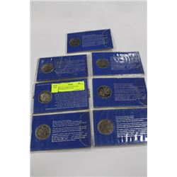 SET OF 7 ALBERTA MINT WAR COMMORATIVE COINS