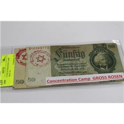 50 MARK CONCENTRATION CAMP GROSS ROSEN X2