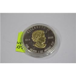 .9999 2014 20 DOLLARS 1 OZ EAGLE SILVER COIN