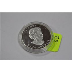 .9999 5 DOLLARS 2013 1OZ MAPLE LEAF SILVER COIN