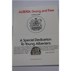 ALBERTA 75TH COMMEMORATIVE MEDALLION