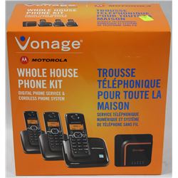VONAGE MOTOROLA PHONE 3 PHONE SET