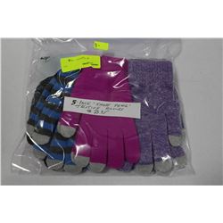 PACK OF SMART PHONE TEXTING GLOVES
