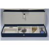 Image 1 : BLUE SNAP CLOSED TRAVELLING JEWELLERY CASE