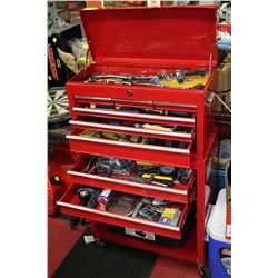 2 PIECE TOOL BOX WITH CONTENTS