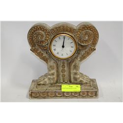 STONE LOOK MANTLE CLOCK