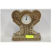 Image 1 : STONE LOOK MANTLE CLOCK