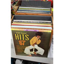 CARRY CASE WITH RECORDS X 2