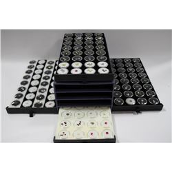 GEMSTONE DISPLAY CASE FILLED WITH 4 DRAWERS