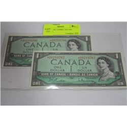 SCARCE UNC CONSEC S/N 1954 ASTERISK