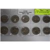Image 1 : 10 UNC. CANADIAN DOLLAR COINS, 1969-1985