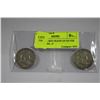 Image 1 : US 1949&50 BEN FRANKLIN SILVER 1/2 DOLLARS, x2