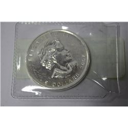 0.999 SILVER 1oz COIN ON CHOICE: 2007 ELIZABETH II