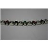 Image 1 : RUBY, EMERALD & SAPPHIRE .925 SILVER BRACELET
