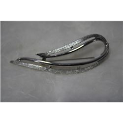 SILVER COLORED BROACH