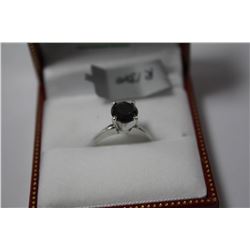 #14 14K GOLD BLACK DIAMOND RING APPRAISED $3282
