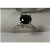 Image 2 : #14 14K GOLD BLACK DIAMOND RING APPRAISED $3282