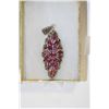 Image 1 : LADIES SILVER RUBY PENDANT
