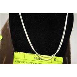 NEW ROPE 22" ROPE CHAIN