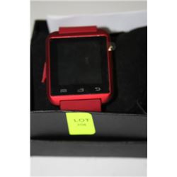 NEW RED SMARTWATCH FOR IPHONE, SAMSUNG, HTC, ETC.