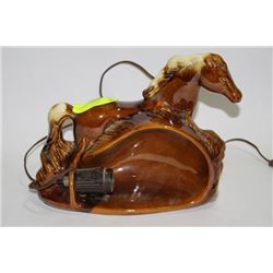 1970'S HORSE TV LAMP