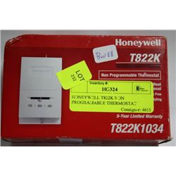 HONEYWELL T822K NON PROGRAMMABLE THERMOSTAT