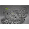 Image 1 : LARGE PINWHEEL CRYSTAL FOOTED BOWL