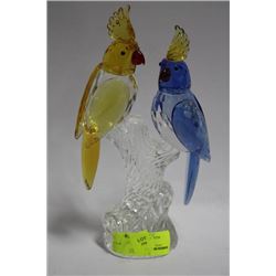 ESTATE CRYSTAL PARROT ORNAMENT