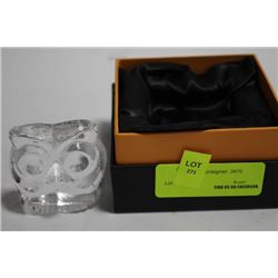 NACHTMANN BAVARIAN CLEAR CRYSTAL OWL