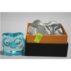 NACHTMANN BAVARIAN BLUE CRYSTAL OWL