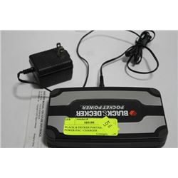 BLACK & DECKER PORTABLE POWER-PAC / CHARGER