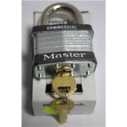 MASTERLOCK COMMERCIAL LOCK W KEYS