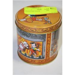 PINOCCHIO TIN PIGGY BANK