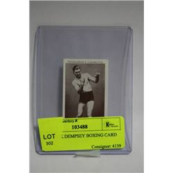 1938 JACK DEMPSEY BOXING CARD