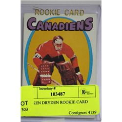 1971 KEN DRYDEN ROOKIE CARD