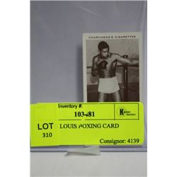 1938 JOE LOUIS BOXING CARD