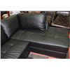 Image 3 : NEW BLACK LEATHER L SHAPE SECTIONAL