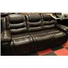 Image 2 : NEW CHOCOLATE BROWN LEATHER RECLINING SOFA /CORNER