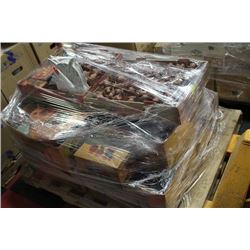 PALLET OF WOOD CARVED AMNIMAL/MIRRORS/STORAGE